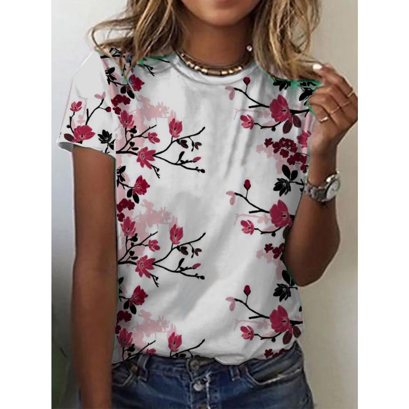 Casual American 3D Printed Short Sleeved T-shirt