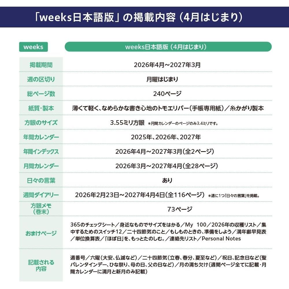 Hobonichi Notebook 2026 Weeks Ito Junji Tomie Haunting Beauty Starting April Weekly Notebook Weekly Left Slim Vertical