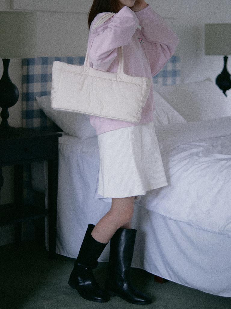 Beirut Voti Padded Tote Bag Ivory