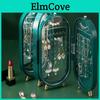 1pcs Light Luxury Jewelry Storage Box Earring Necklace Multilayer Dust Proof Desktop Container With Mirror Travel Cosmetic Organizer