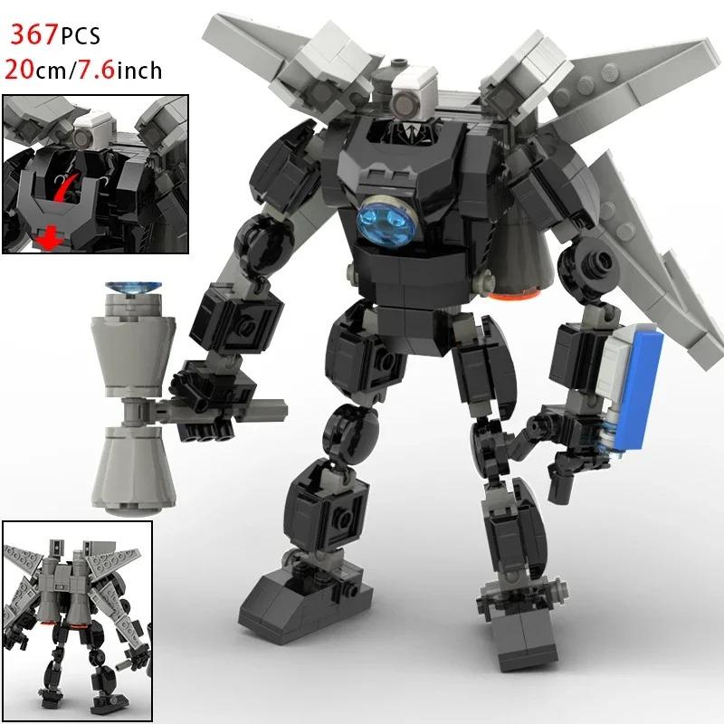 MOC Skibidi Toilet Stavebnice Pro Děti Titan Cameraman Speakerman Model Klasické Hračky Pro Kluky Narozeninové Vánoční Dárky