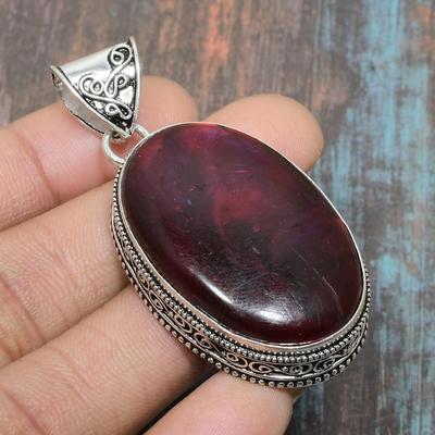 Purple Labradorite Gemstone Handmade Solid 925 Sterling Silver Jewelry Pendant For Her