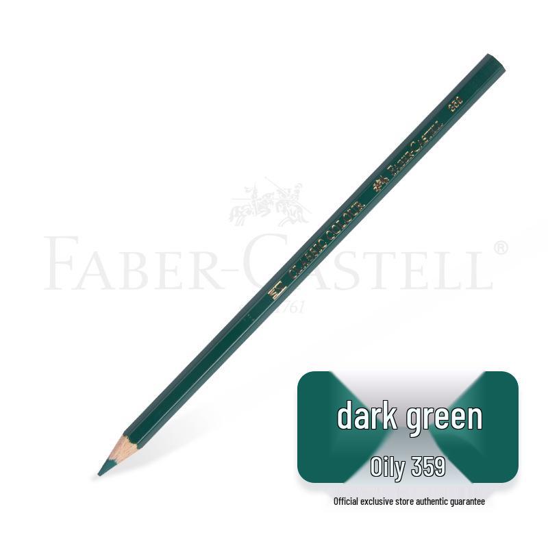 Faber-Castell Art Oil-Based Colored Pencils Set - Red, White, Black, and 60 Single and Complementary Colors.