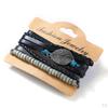 1 Set Wrap Bracelets for Men Women, String Cords Wood Beads Ethnic Tribal Bracelets, Leather (4Pcs)