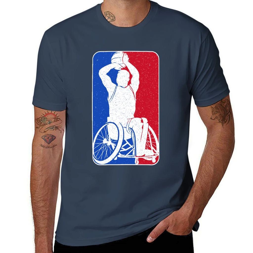 Wheelchair Basketball Sport Essential Tshirt Basic Casual Wear Short Sleeve Top