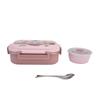 With Soup Bowl Leakproof Lunch Box 3 Compartment Food Storage Container  For Office
