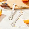 Narzędzie do obierania pomarańczy Easy Peel Citrus Peeler ze stali nierdzewnej trójkątne ostrze zygzak łopatka obieraczka gadżet do pomarańczy cytryn grejpfrutów