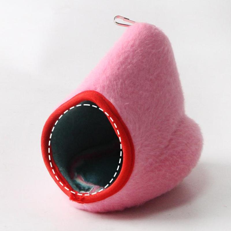 Hamster Vogel Hängenest Plüsch Hängematte Käfignest Weich Warm Schlafbett Beutel Dekoration Haustiere Ruhenest Zubehör