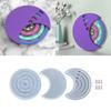 3x Silicone Calendar Disc Mold Moon Calendar Mold Perpetuals Calendar Disks Mold Rotatable Circular Wall Hanging Decor