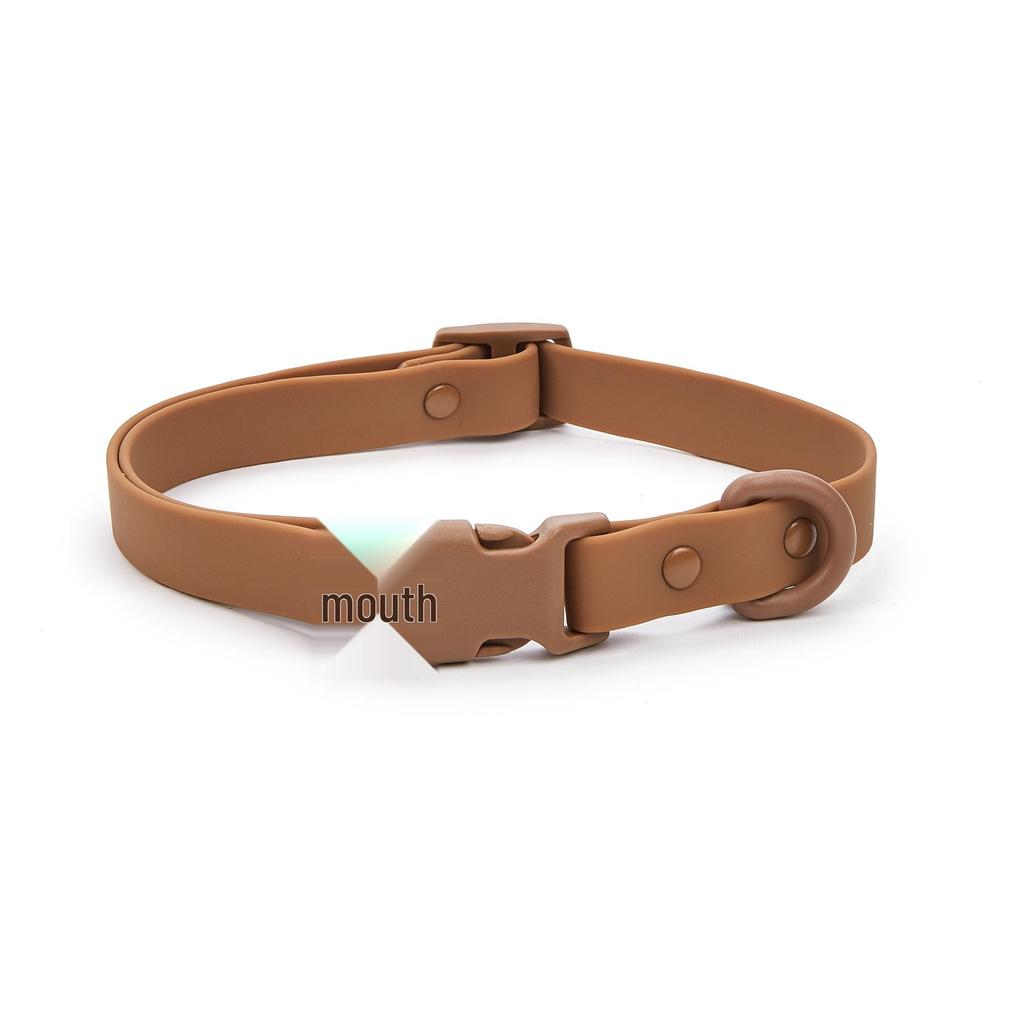 Macaron Color PVC Dog Collar & Leash Set - Soft & Comfortable