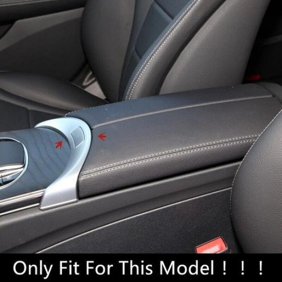 For Mercedes Benz C Class W205 GLC 2015- Car Armrest Box Buttons Frame Trim