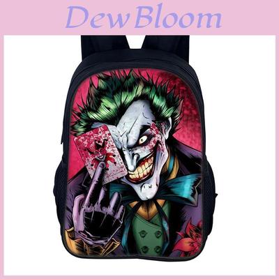 Mochila Pequeña del Joker Para Hombres Mujeres Casual Nylon Bolso Escolar Con Correas Ajustables