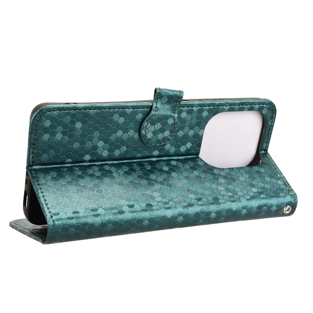 For Oppo A5x 5G/4G Wallet Case Dot Pattern Imprint PU Leather Phone Cover with Wrist Strap