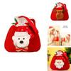 Soft Plush Christmas Kids Gift Doll Bag Drawstring Handle 3d Apple Candy Handbag