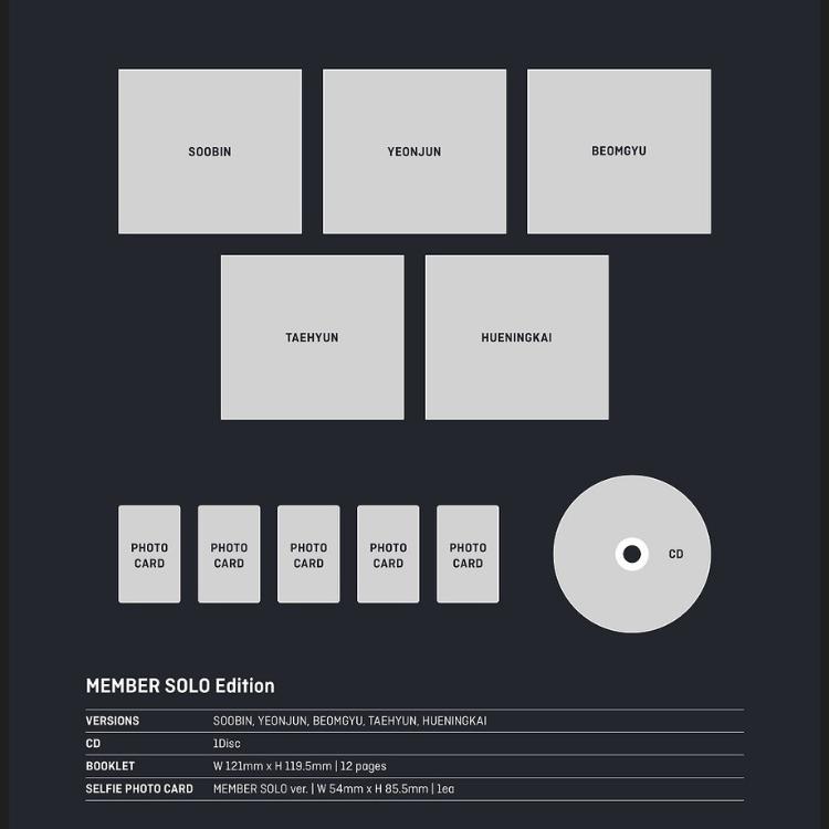 SOLO EDITION TXT TOMORROW X TOGETHER Japan 4th Single Album CHIKAI