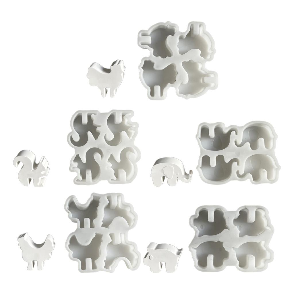 DIY Crystal Dropping Glue Mold Animal Shaped Decorations Molds Silicone Desktops Ornament Mould Epoxy Resin Moulds