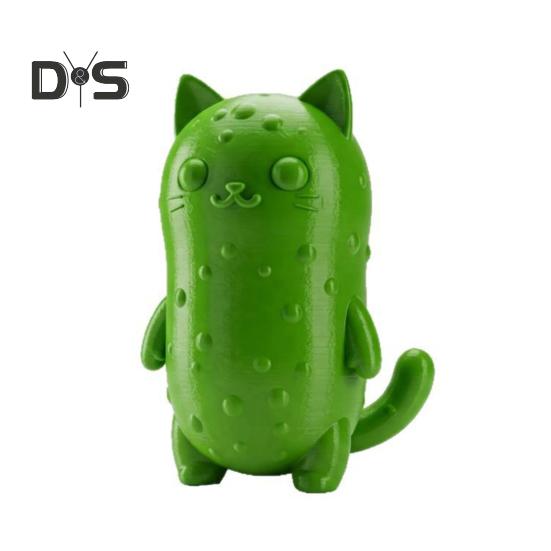 

Фигурка кота-соленья, настольный друг, украшение для эмоциональной поддержки, 3D-печатный кулон в виде кота-соленья, подарок для любителей солений зелёный