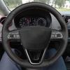 Car Steering Wheel Cover Anti-Slip Artificial Leather Braid For Seat Leon 5F Mk3 2013- Ibiza 6J Arona Alhambra Cover