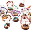 1pcs 2D Flat Acrylic Figurine Luxurious Crystal Peacock Ornament Tabletop Decoration For Bedroom Living Room Office