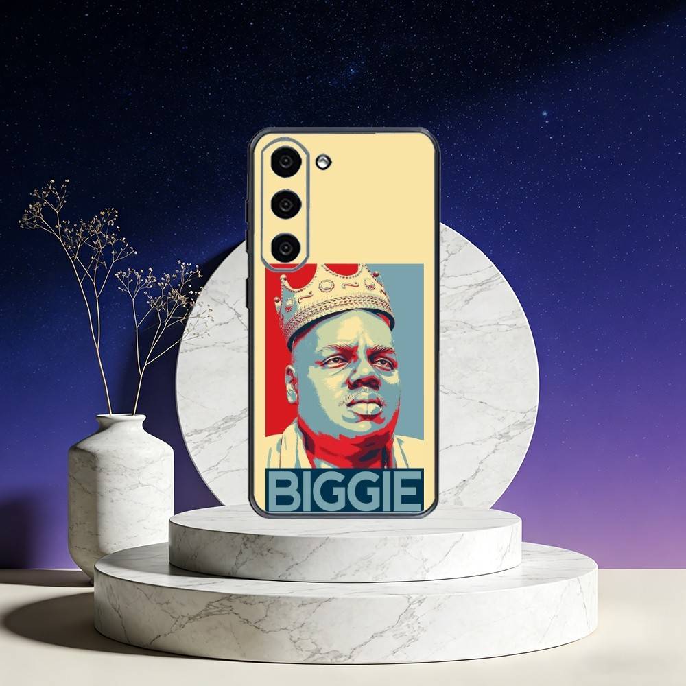 B-Biggie Smalls Notorious BIG Art Phone Case For Samsung Galaxy A73,A72,A71,A70,A53,A52,A51,Others Soft Black Cover
