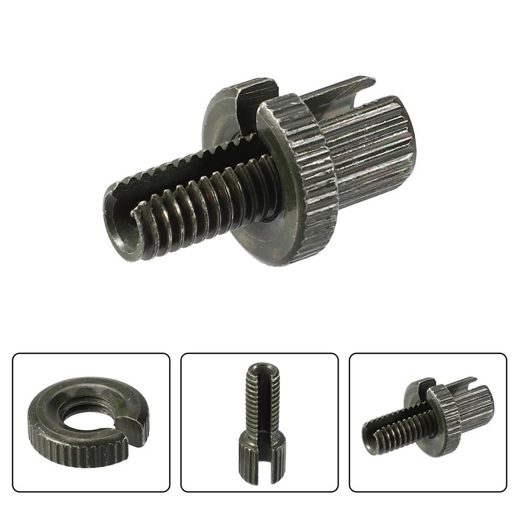 X AUTOHAUX M8 Brake Clutch Cable Line Adjuster Screw Adjuster Bolt with Slot for