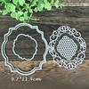 Frame Lattice Oval Holly Dies Metal Cutting Dies For Scrapbooking Christmas Diy Cards Making Crafts