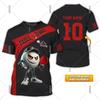 T-shirt de Tennis de Table pour Hommes Vêtements Séchage Rapide Ping Pong Manches Courtes Col Rond T-shirts Été Sports Nom Personnalisé T-shirt Top Homme