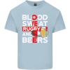 Blood Sweat Rugby and Beers England Funny Unisexs Light Cotton TShirt