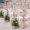 Dusty Pink Cheesecloth Table Runner, 10 FT Boho Rustic Cheese Cloth Gauze, 35x120 Inches Centerpieces Decor for Wedding Spring Easter Baby Bridal