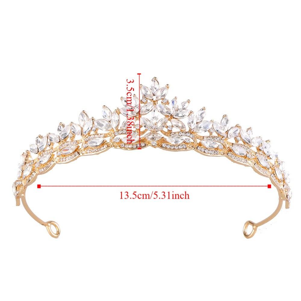 Hair Hoop Bridal Princess Crown Headbands Rhinestone Diadem Crystal Crown Headwear  Girls Party