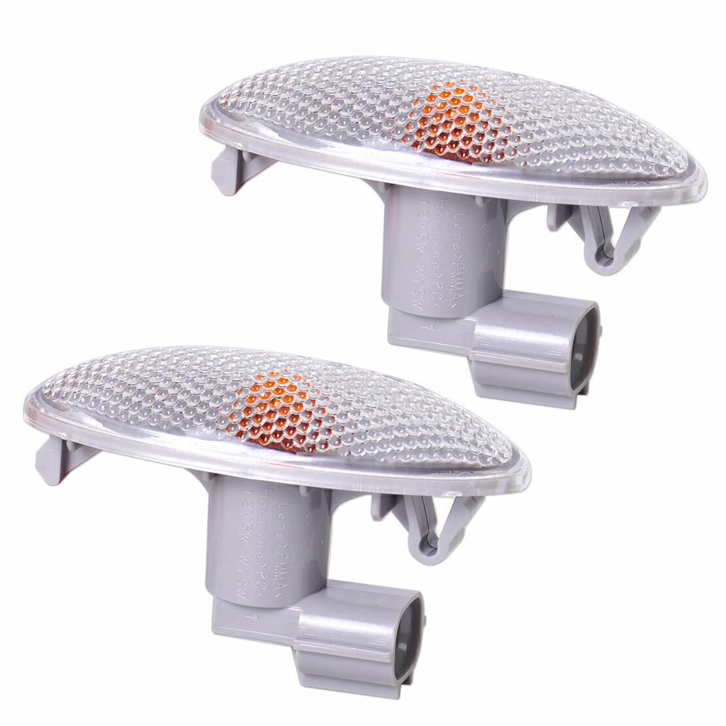2x For Toyota Yaris 2005-11 L+R Side Marker Turn Signal Lamps Fender Lights 12V