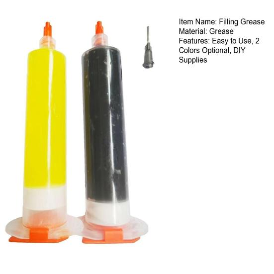 2Pcs Pimple Popping Toy Filling Grease DIY Stress Relief Pimple Face Simulator Silicone Acne Nose Refill Grease Accessories