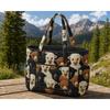 Large Capacity Tote Bag Digital Print Quilted Single Shoulder Hand Carry Casual Travel