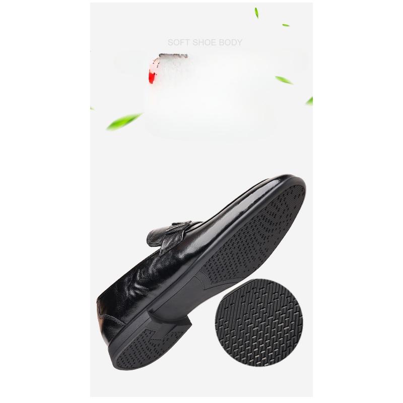 Men's Head Layer Cowhide Shoes, Shoes, Soft Bottom, Soft Surface Leather Stirrups Casual Men's Shoes, Breathable Thin Models of Single Shoes