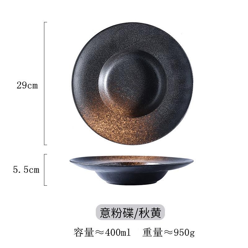 Commercial Barbecue Plate Japanese Style Sushi Plate Saury Plate Hot Pot Plate Ceramic Long Plate Dessert Plate