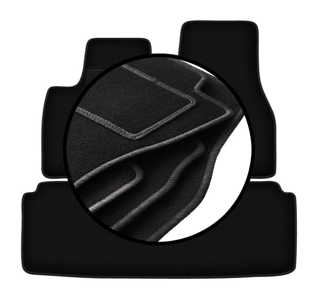 Set of Velour Floor Mats For: Tesla Model S II Sedan (2016-)