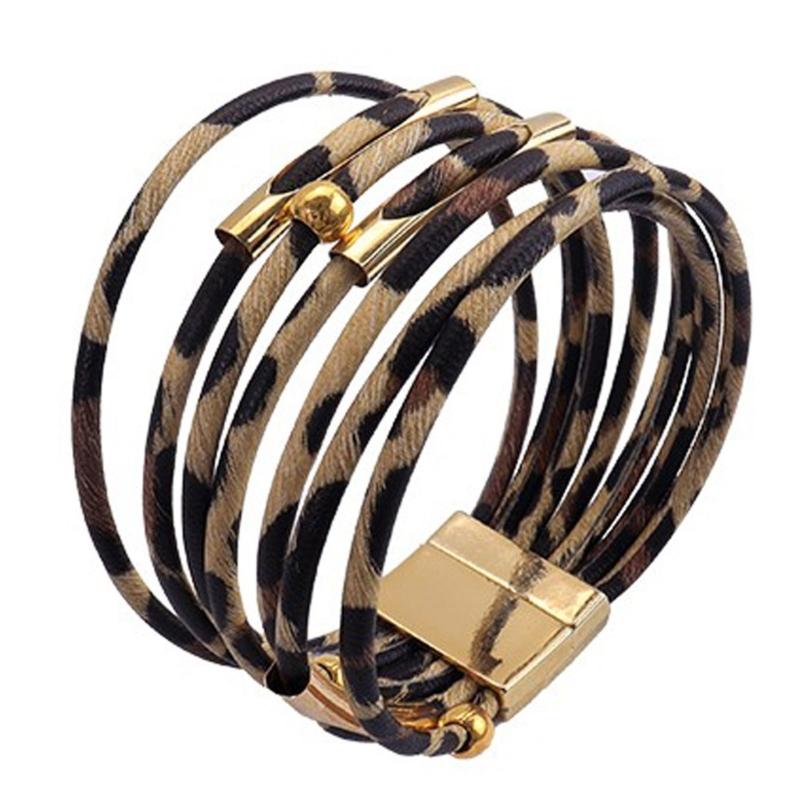 Elegant Women’s Purse Earrings Bracelet Necklace Fashionable Leopard Pattern Accessories Handmade Jewelry Set