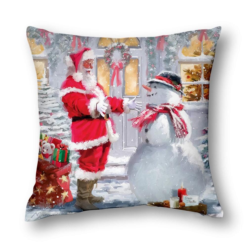 Christmas Decoration Nordic Cushion Cover 45X45 Bed Decor Pillow Cover Elegant Cushion Decor Sofa Home Decor