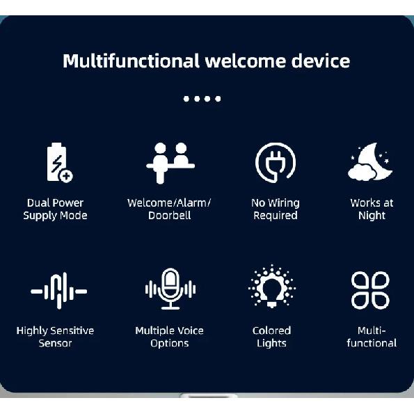KERUI Motion Sensor Doorbell Door Chime for Business Store Door Visitor Entry Bell Detect Alarm Caregiver Reminder for Elderly