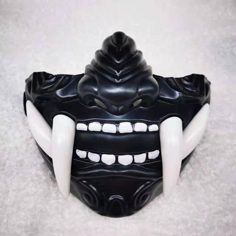 Half Face Protective Masks Prajna Demon Mask for Paintball CS Game Cosplay