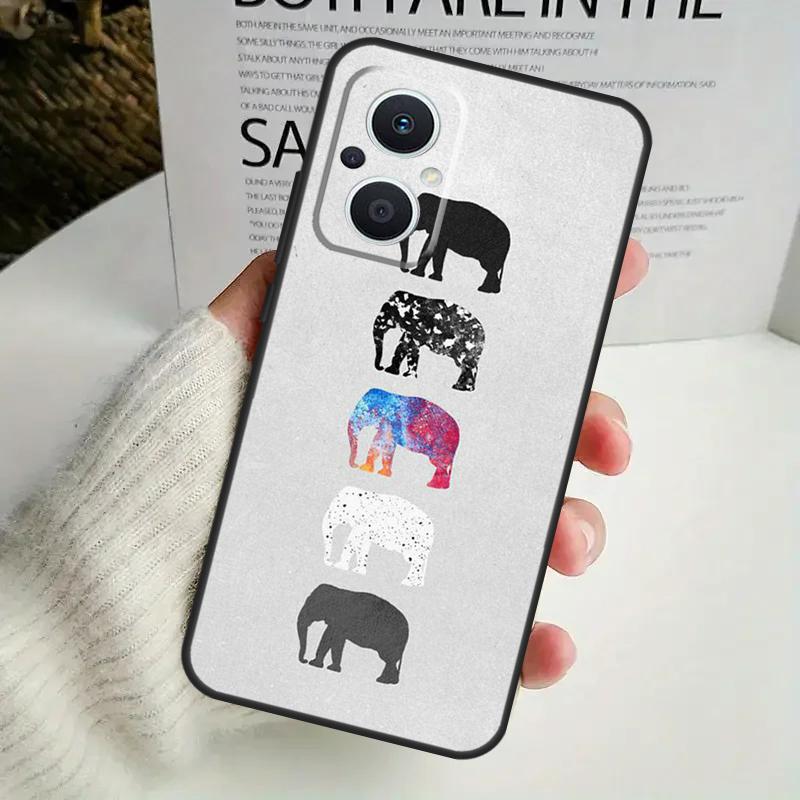 

Cute Baby Elephant Case For OPPO Reno 8T 4Z 5Z 8 10 11 Pro 4 5 6 7 Lite OPPO Find X6 Pro X3 X2 X5 Lite Cover OPPO Find X5