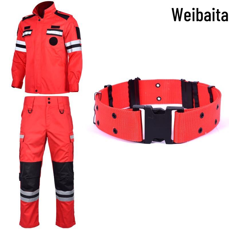 WBD Red Emergency Rescue & Firefighter Workwear Set