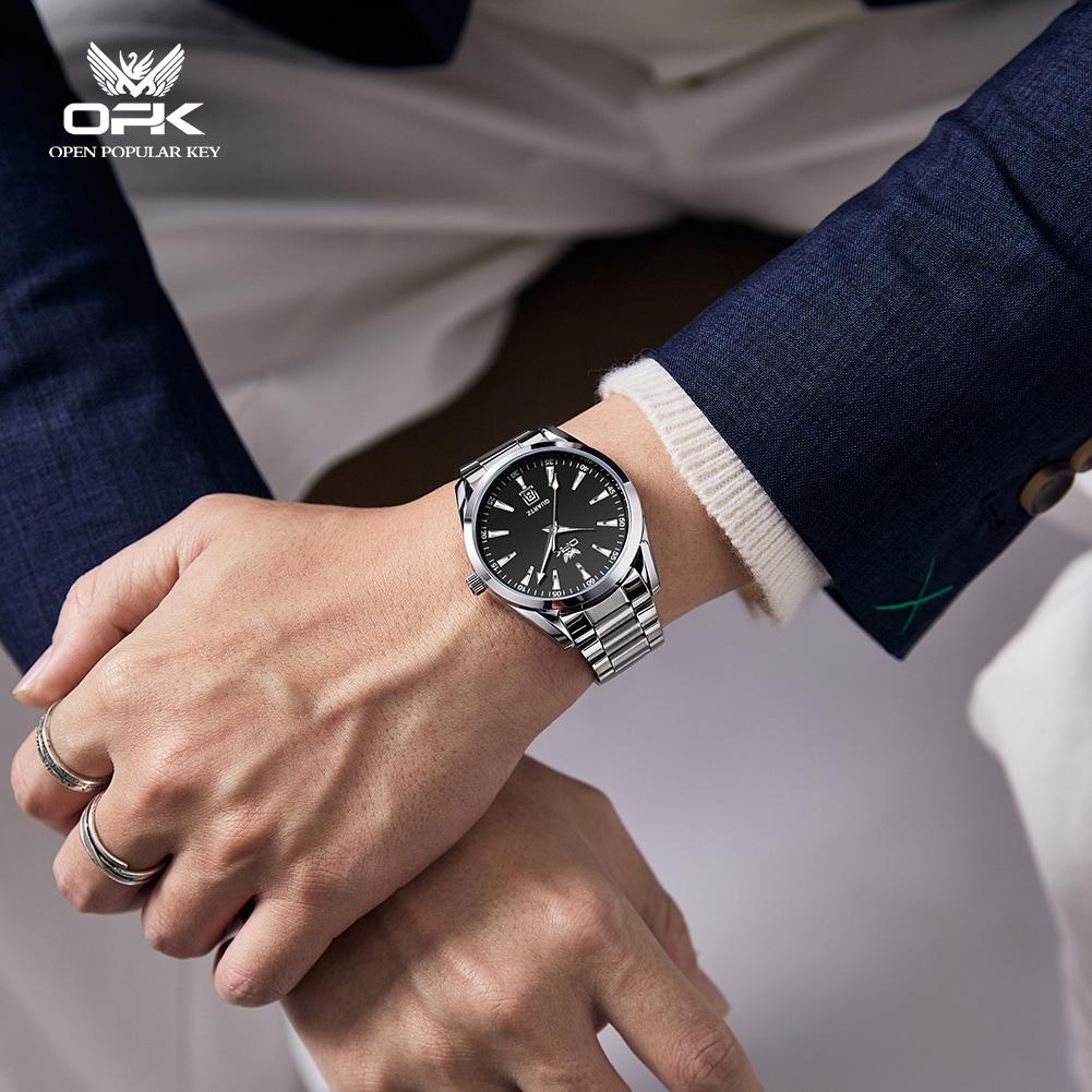 OPK Brand Cross-Border Business Waterproof Single Calendar Quartz Men's Watch 6088