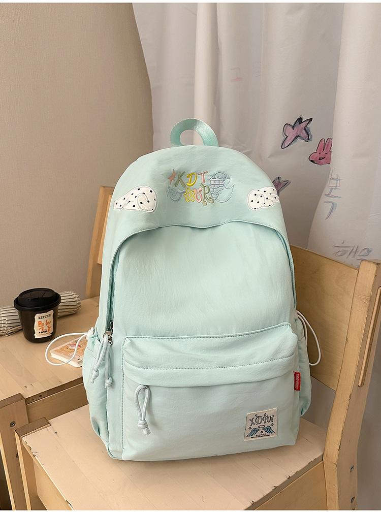 Schoolbag Versatile Lightweight Travel Backpack Japanese ins Campus School Bag Female Junior High School High School Student Simple Backpack
