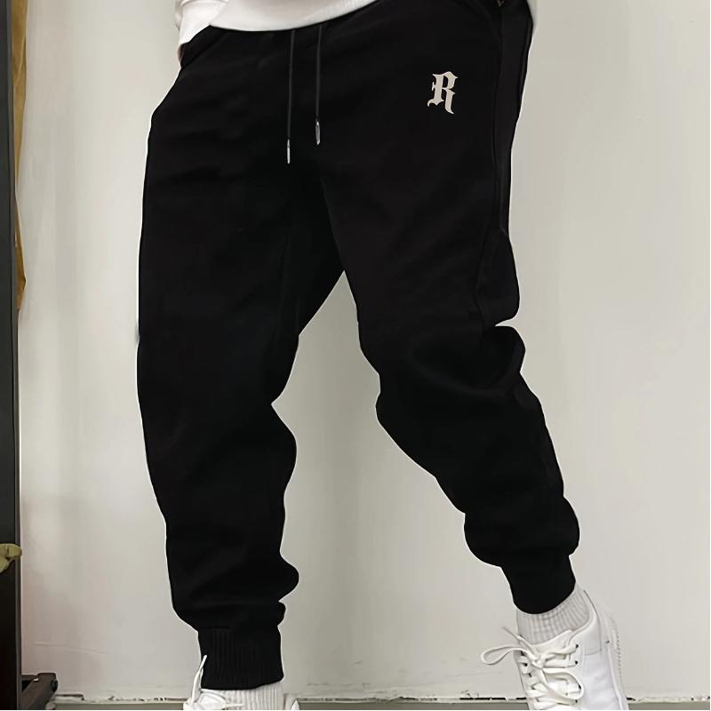 Men's Retro Legged Sports Pants - Elastic Waist Retro Sports Casual Pants, Suitable for Fitness and Daily Casual Wear,