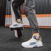 High Top Street Walking Shoes for Men Culture Casual Sneakers Men's Sports Sneaker Fashion Lace-up Color Matching Platform Shoes