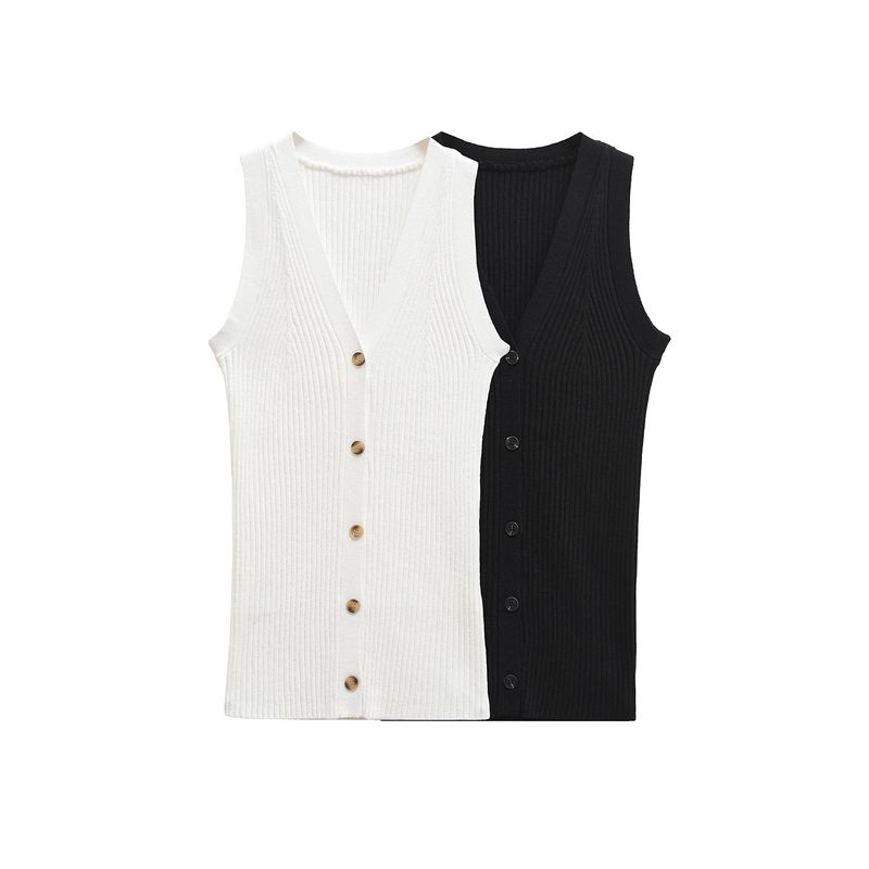 Kaslead New Arrival Women's Clothing Fashion Style Stylish Simple and Versatile Knitted Vest 1221942001