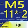Heavy-Duty Galvanized Metal Flat Washers: Thickened Iron Rings M4 M5 M6 M8 M10