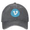 Vimeoed American Video Washed Baseball Cap Movie Streetwear Trucker Hat Summer Unisex Unisex Running Hippie Sunshade Baseball Caps