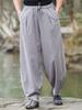 Baggy Pants Men Casual Wide Leg Oversize Jogger Trousers Vintage Drawstring Sport Sweatpants Male